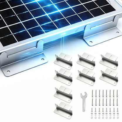 8Pcs Solar Panel Mounting Bracket Set for RV Roofs