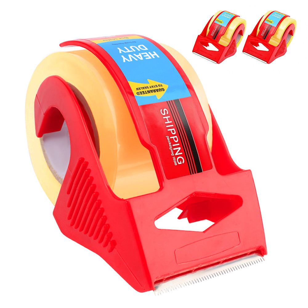 3Pcs Packing Tape Dispensers 3 Rolls Clear Packing Tape Set