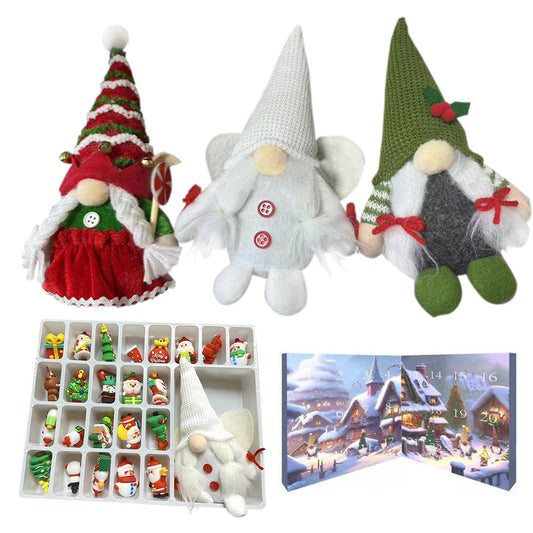 31 Days Christmas Gnome Advent Calendar Gnome Toy Countdown Calendar Blind Box
