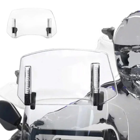 Universal Adjustable Motorcycle Windshield Extension a€?Clip-On Windscreen Deflector