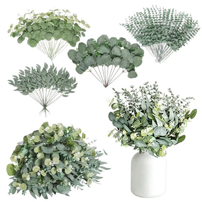 130Pcs Artificial Eucalyptus Leaves Bundle