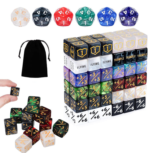 78PCS MTG Dice Set with Velvet Bag ¨C Card Game Accessories for Teens and Adult