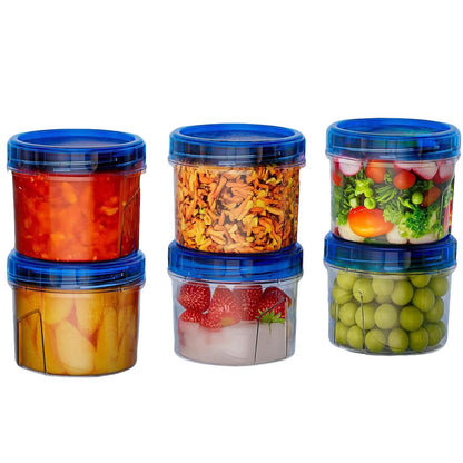 6PCS 500ml Food Storage Containers ¨C Reusable Meal Prep Boxes Microwave & Freezer Safe
