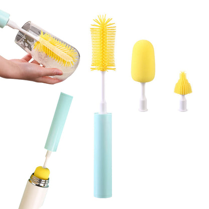 3-in-1 Handheld Electric Spin Cleaning Brush Cordless Multifunctional Scrubber for Bottles Pacifiers