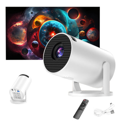 Mini Portable Projector with WiFi Screen Mirroring and Adjustable 240 Degree Projection