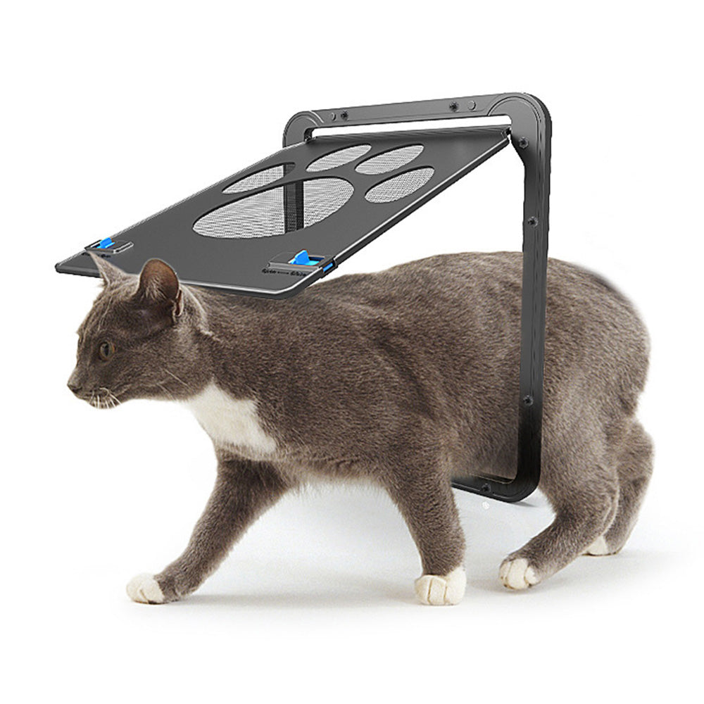 Lockable Pet Flap Screen Door Inside Door for Puppy Dog and Cat House