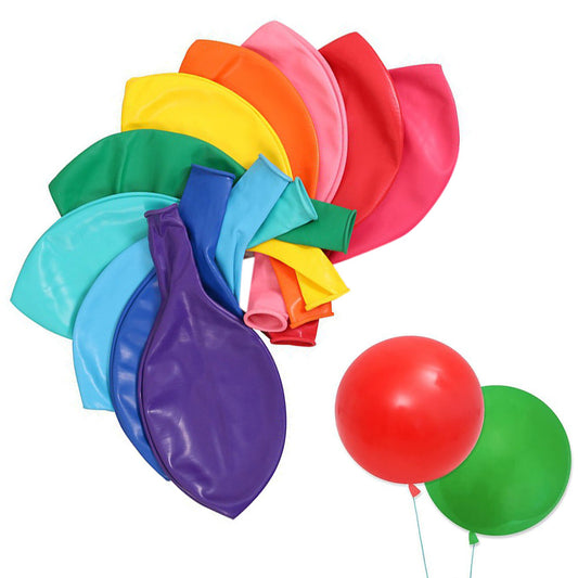 10pcs Large Round Party Balloons Assorted Colors for Birthday Decorations