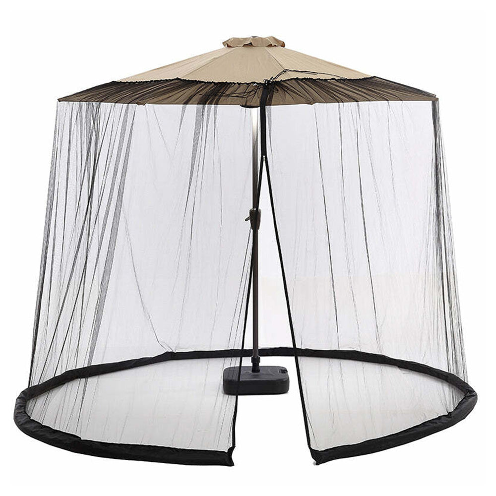 Universal Patio Umbrella Mosquito Net Easy Install Bug Screen for Outdoor