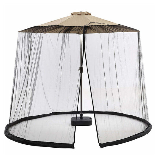 Universal Patio Umbrella Mosquito Net Easy Install Bug Screen for Outdoor