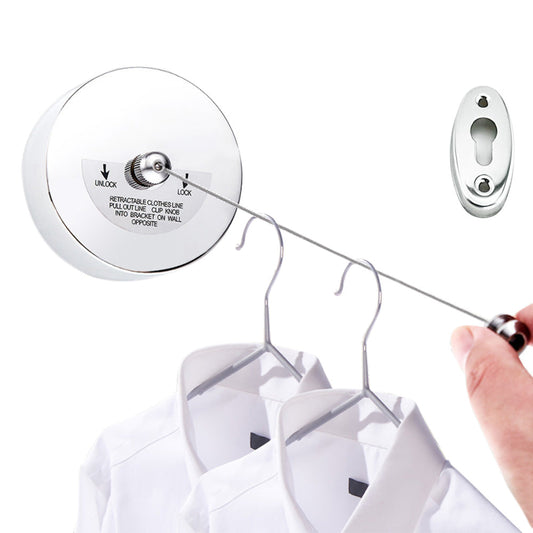 9FT Stainless Steel Retractable Clothesline ââ‚?Indoor Bathroom Drying