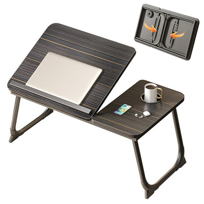 Adjustable Laptop Bed Table with Cup Holder Folding Laptop Desk for Bed Sofa Floor Office