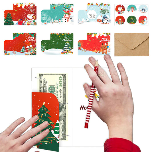 30 Pack Money Cards with Envelopes Christmas Cash Gift Holders