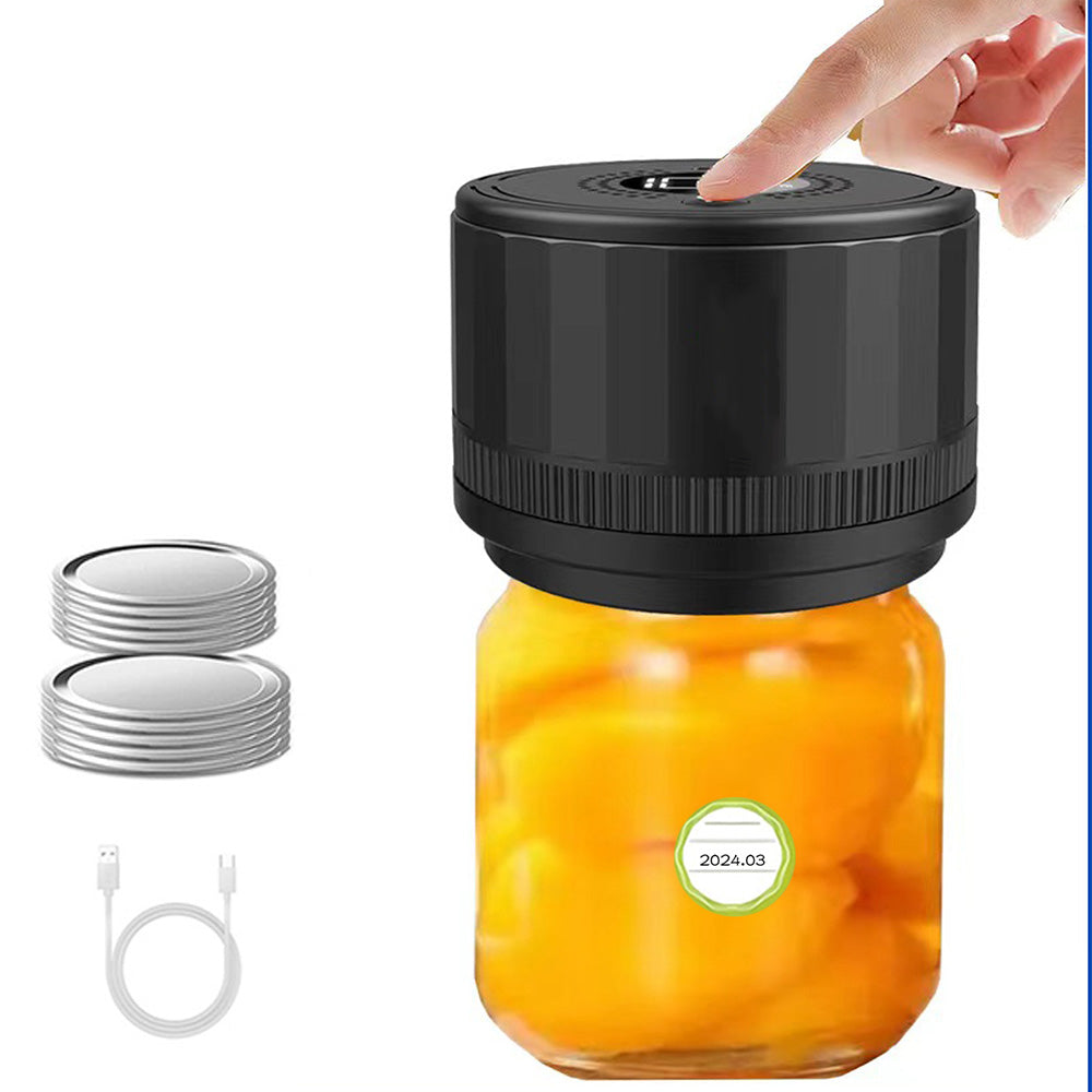 Electric Mason Jar Vacuum Sealer Kit for Food Storage & Preservation