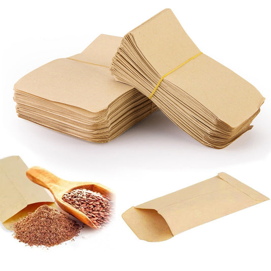 100-Pack Kraft Paper Seed Envelopes Garden Home Storage Bags Mini Envelopes 6x11cm for Seeds Jewelry