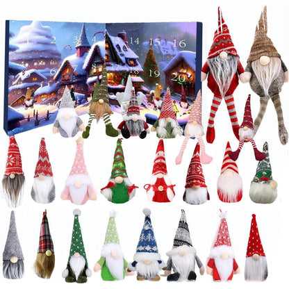 24 Days Christmas Gnome Advent Calendar Countdown Calendar Christmas Gnome Decorations