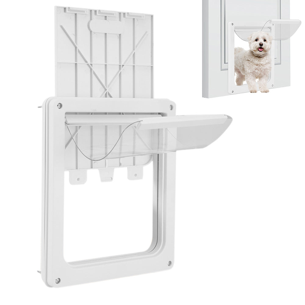 Pet Door for Cats & Dogs with Locking Panel Secure Indoor Outdoor Access
