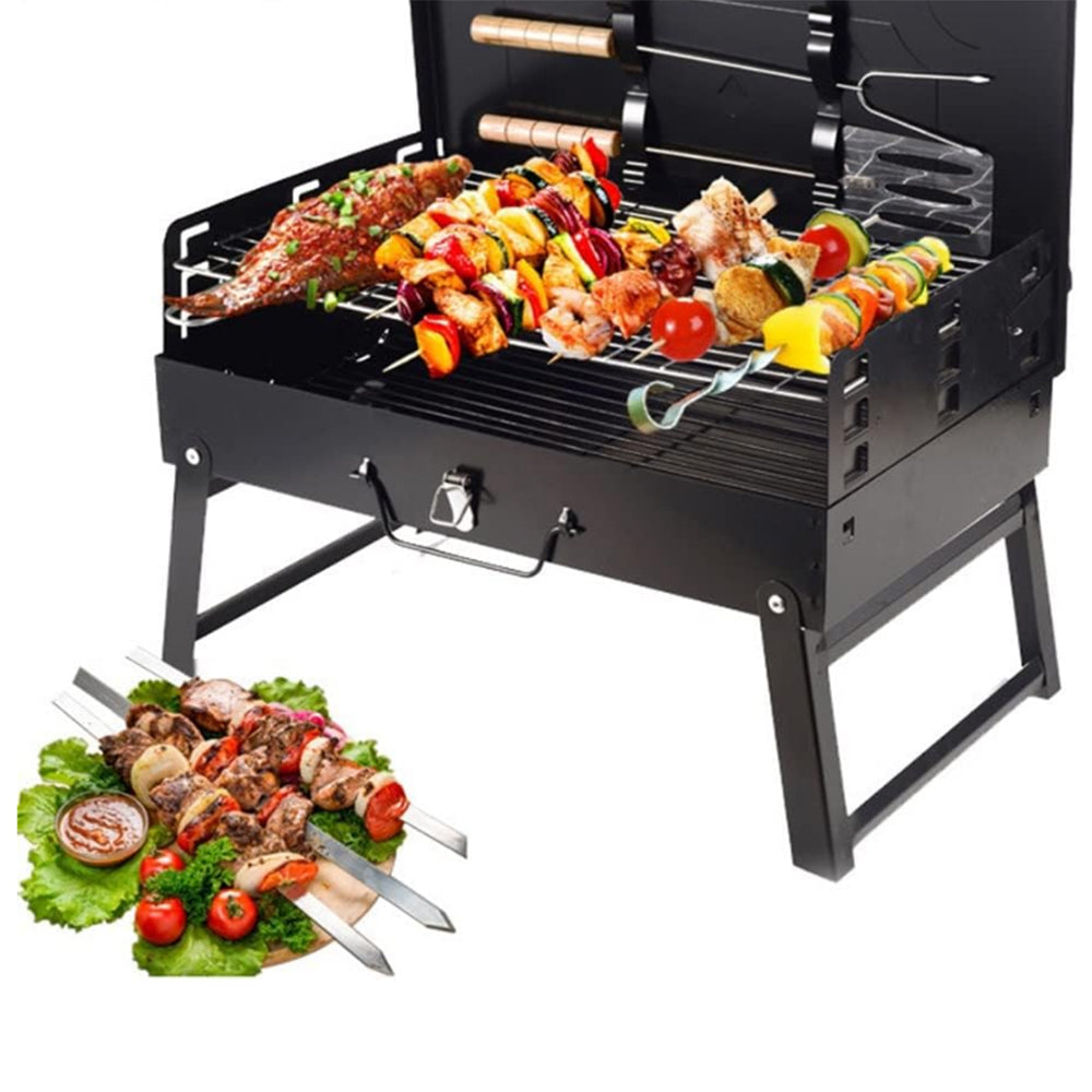 Portable Charcoal BBQ Grill Folding Barbecue Camping Grill