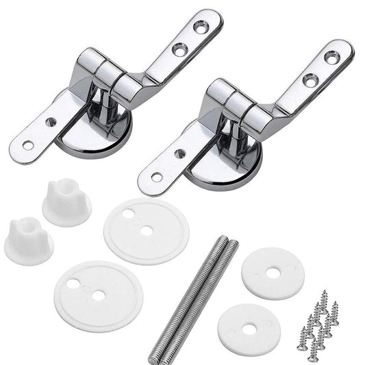 Toilet Seat Universal Hinges Replacement Kit  Fit with Toilet Lid Hinge Replacement Fittings