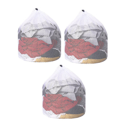 Set 3Pcs Mesh Laundry Bags with Drawstring Closure Wash Bags for Washing Machine