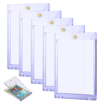 5 PCS Plastic Trading Card Holders