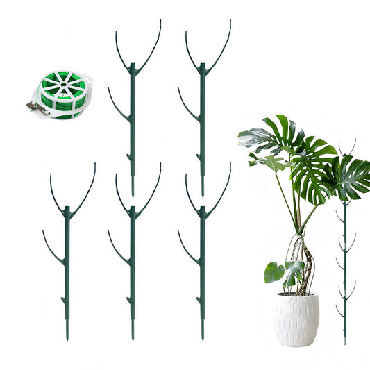 5PCS Stackable Plant Support Stakes for Indoor & Outdoor Climbing Potted Plants