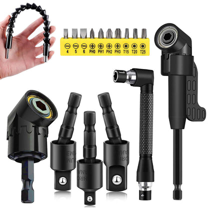 17Pcs Set Flexible Drill Bit Extension Screwdriver Bits for Narrow Space Working