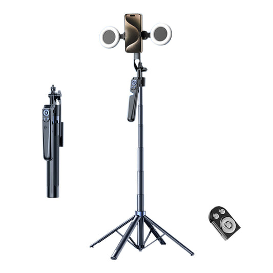 1.8M Selfie Stick Stand Auto Face Tracking with Fill Light and Remote