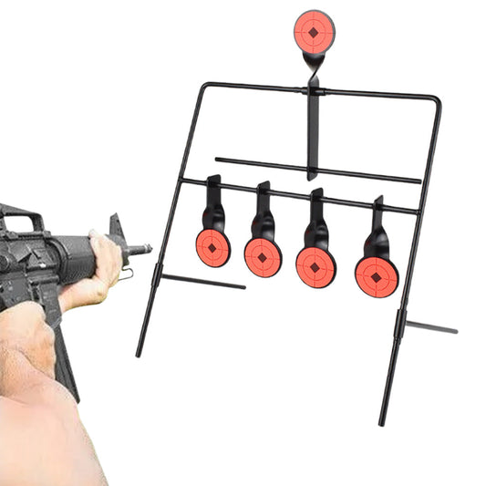 Resetting Shooting Target 360 Degree Spinning Auto Reset Practice Tool for Air Rife