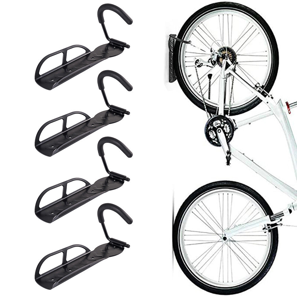 4 PCS Adjustable Bike Wall Mount Wall Mounted Bicycle Holder
