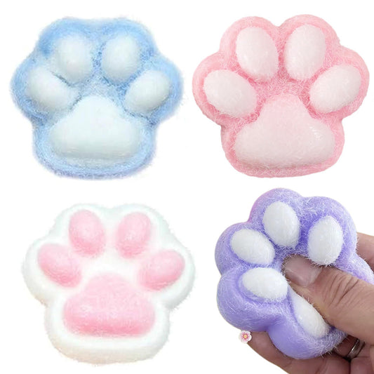 4Pcs Cat Paw Squishy Stress Relief Fidget Toys ¨C For Kids and Adults