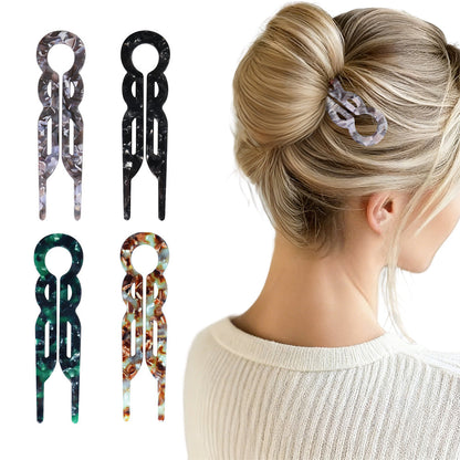 4PCS Acetate Hair Pins for Women Elegant Hair Accessories