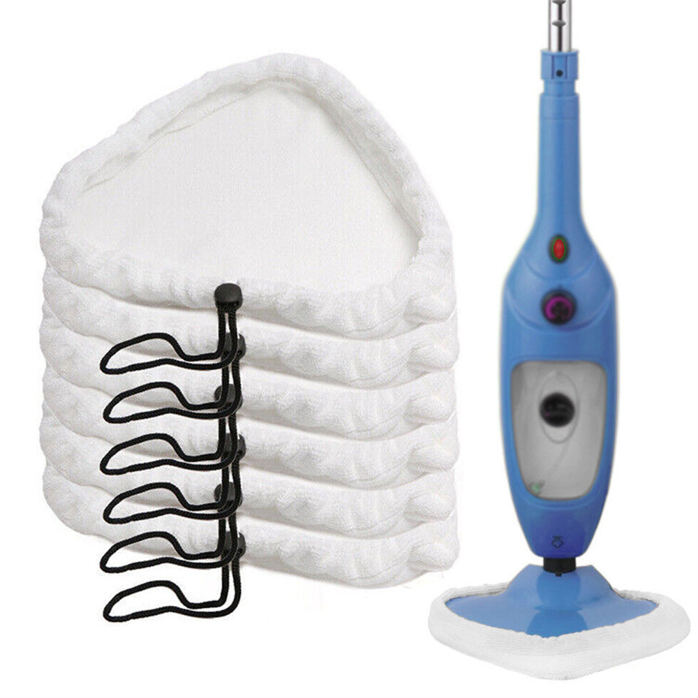 6Pcs Reusable Steam Mop Pads Replacement Triangle Microfibre Cleaning Pads Compatible with Steamboy H2O