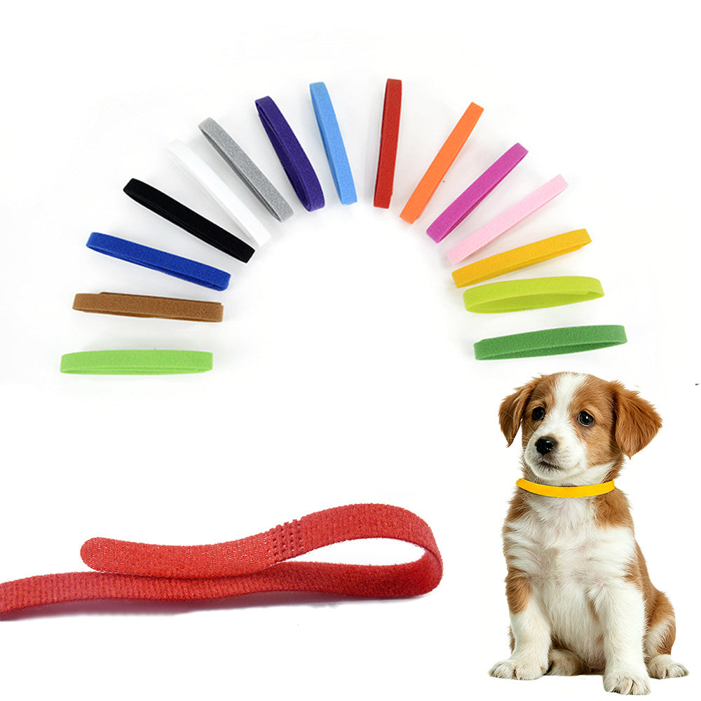 15Pcs Adjustable Nylon Puppy and Kitten Identification Collars