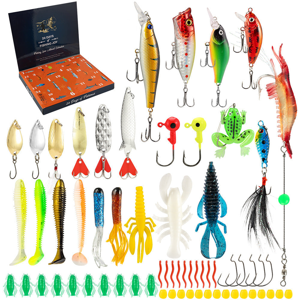 Advent Calendar Fishing ¨C Christmas Countdown with 24 Days of Fishing Lures