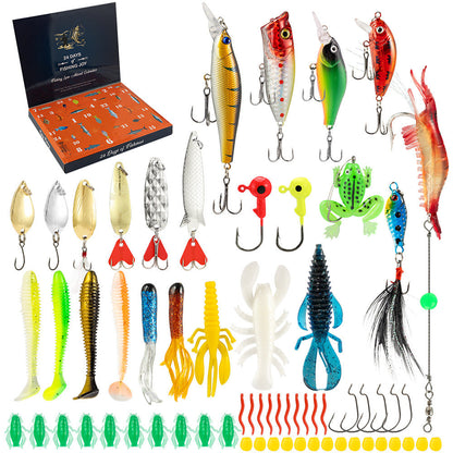 Advent Calendar Fishing ¨C Christmas Countdown with 24 Days of Fishing Lures