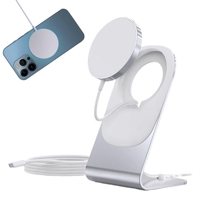 15W Foldable Wireless Charging Stand Fast Charging Pad for iPhone 16/15/14/13/12 Series