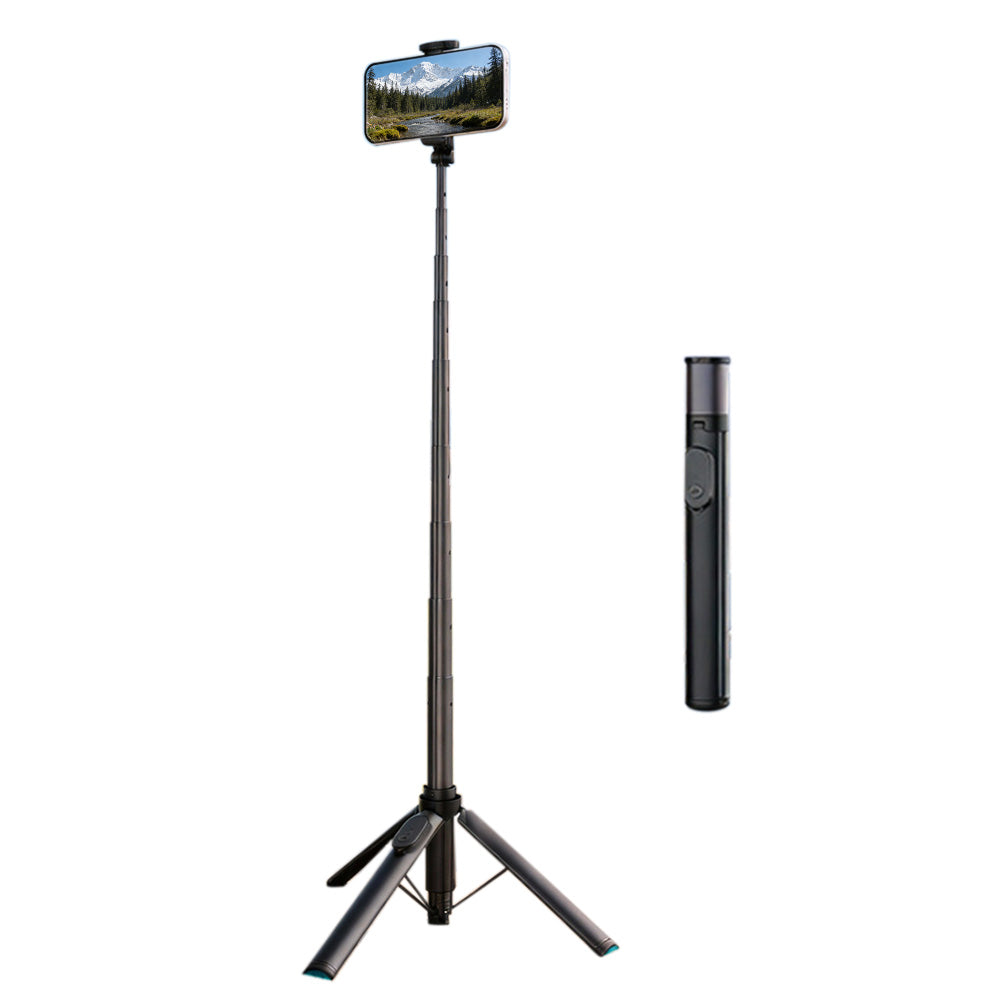 Bluetooth Selfie Stick Tripod 1.7m Universal Phone Stand for Travel