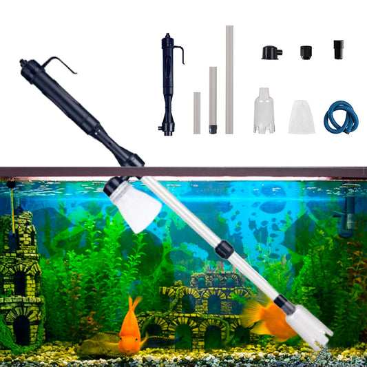 Electric Vacuum Cleaner Aquarium Fish Tank Clean Pump for Water Changing Sand Washing