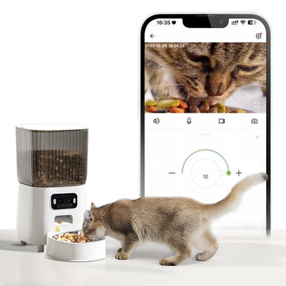 5L Smart Pet Feeder with Camera & Dual-Band WiFi ââ‚?Automatic Dispenser