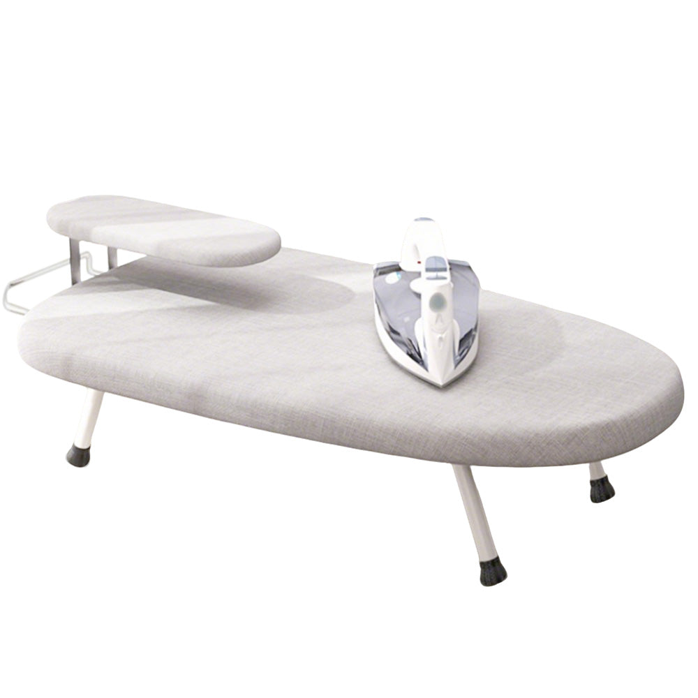 Foldable Tabletop Ironing Board with Sleeve Board and Iron Rest
