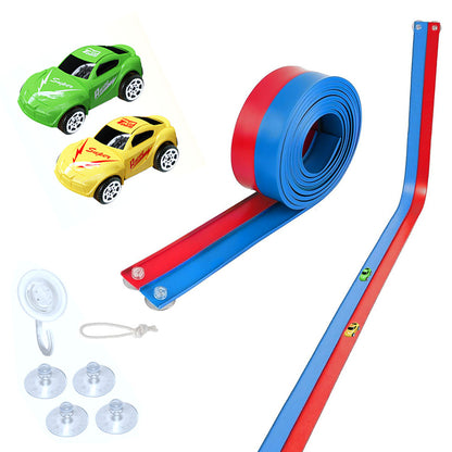 DIY Dual Color Flexible Race Track Car Toy for Kids