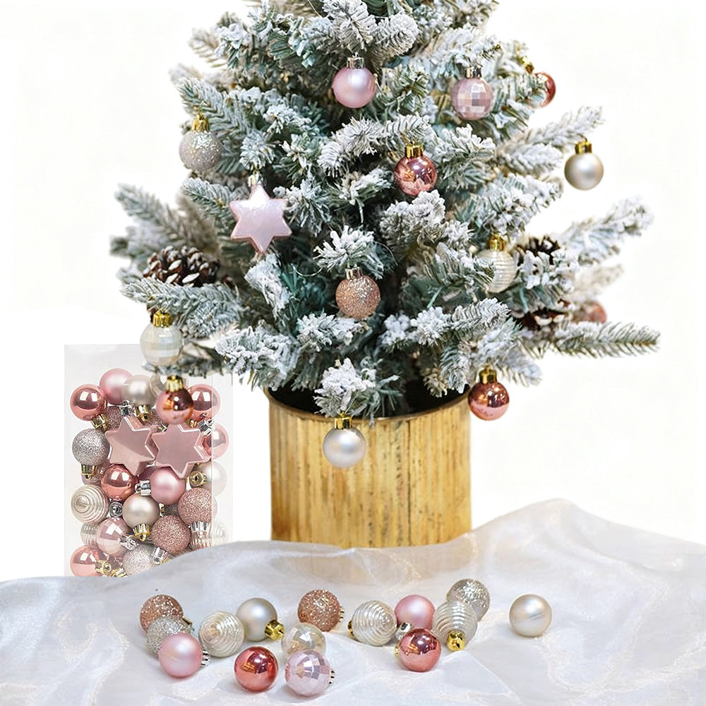 33Pcs Christmas Tree Baubles ¨C Decorations for Holiday Party and Wedding