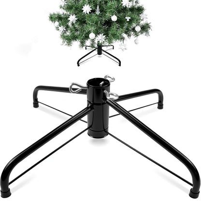 Metal Christmas Tree Stand Folding Base for Artificial Holiday Christmas Tree Style 2