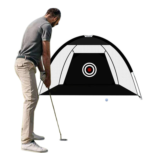 2-Meter Foldable Golf Practice Net Hitting Driving Netting Chipping Cage Training Aid