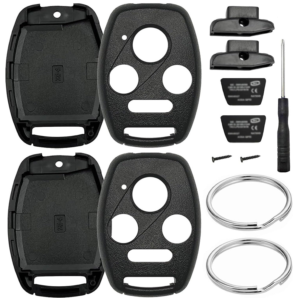 2PCS Key Fob Case Covers for Honda Accord Remote Keys