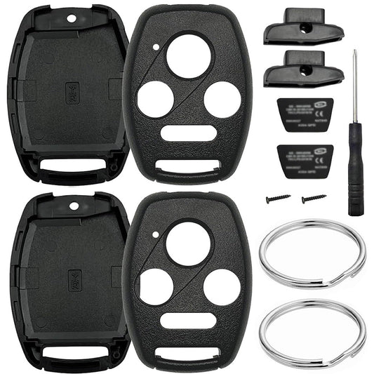 2PCS Key Fob Case Covers for Honda Accord Remote Keys
