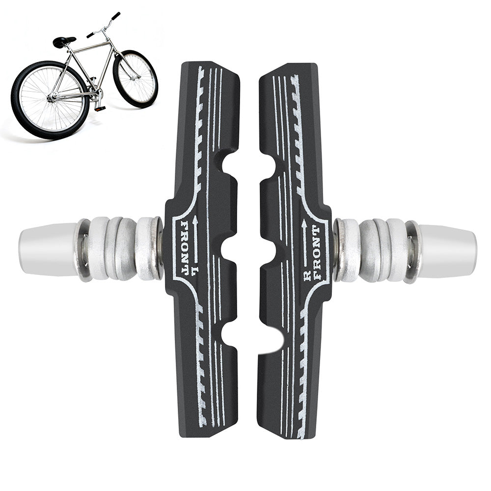 Pair Mountain Bike Brake Pads V-Brake Blocks Replacement for Bicycle