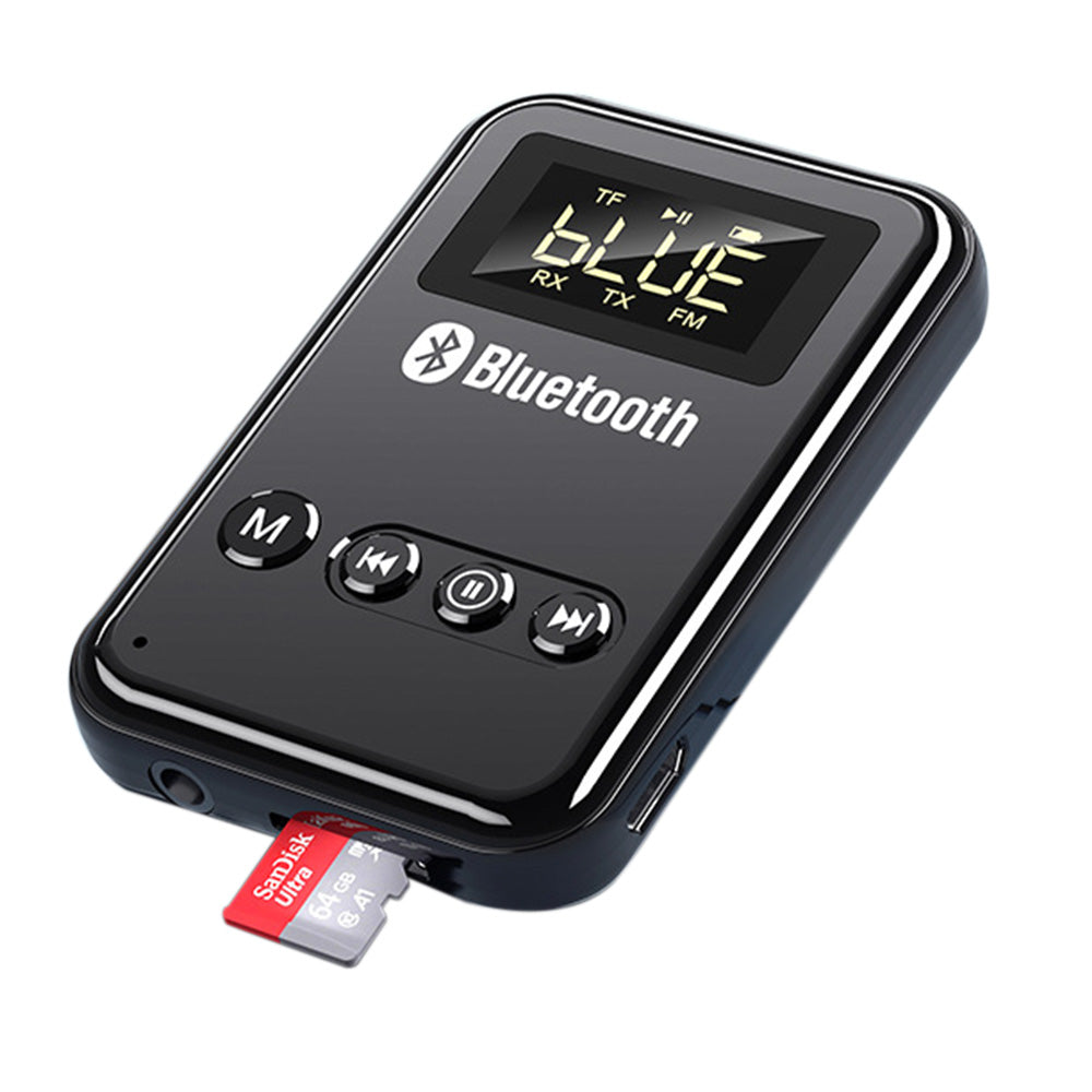 USB Bluetooth 5.0 Transmitter Receiver 4-in-1 Wireless Audio 3.5mm Aux Car Adapter