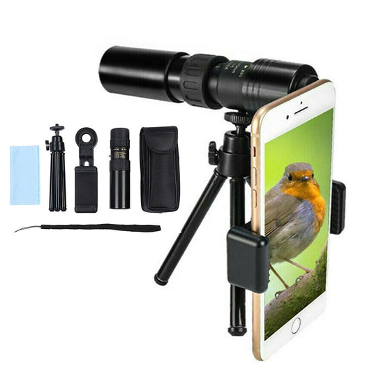10-300x40mm Zoom Lens Monocular Telescope for iPhone Android Bird Watching