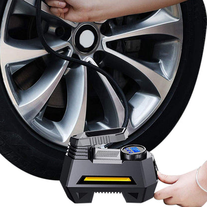 12V Tire Inflator Emergency LED Light Compressor Air Pump with Digital Display for Car Tires